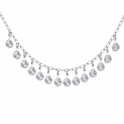 Choker em Prata 925 com Zircônias