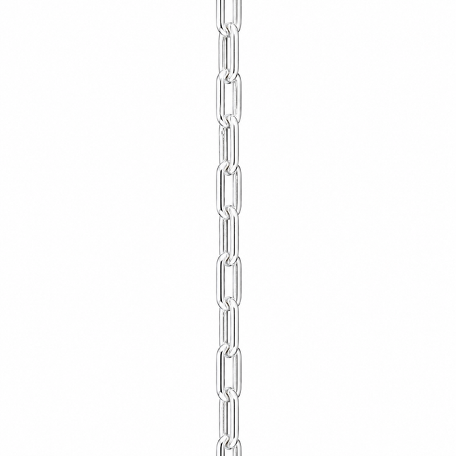 Pulseira Elo Retangular em Prata 925