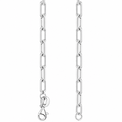 Pulseira Elo Retangular em Prata 925