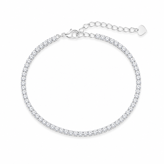 Pulseira Riviera em Prata 925 com Zircônias